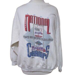 Vintage 90s 1992 World Series Champs Baseball Crewneck Pullover Sweatshirt